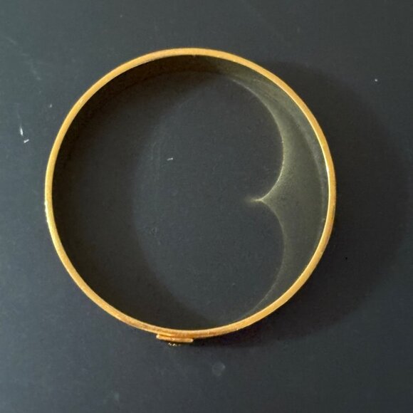 Coach New York Gold-Tone Enamel Bangle Bracelet With Multicolor Stripes - Picture 7 of 8